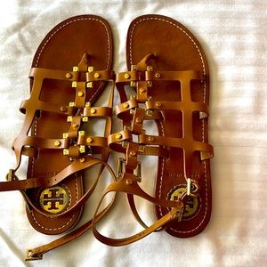 Worn twice Tory Burch gladiator style sandals.  Comfortable and stylish too!